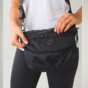 Lululemon, black Festival bag.
